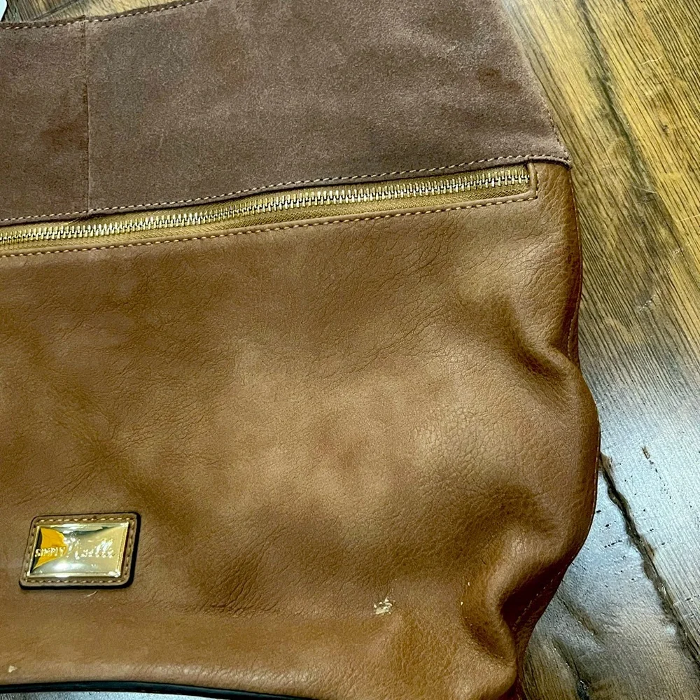 Simply Noelle Faux Leather brown Hobo Bag. Beautiful bag! NWT